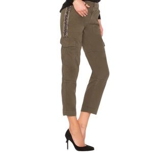 Joie cargo pants with sequence accent